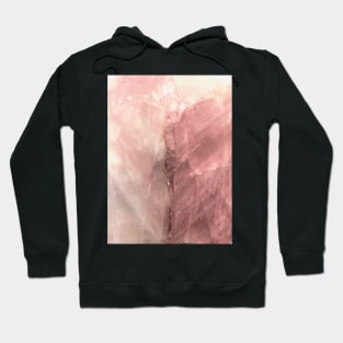 ART BLUSH PINK ROSE CORAL MARBLE DECO GEOMETRIC ABSTRACT DESIGN Hoodie